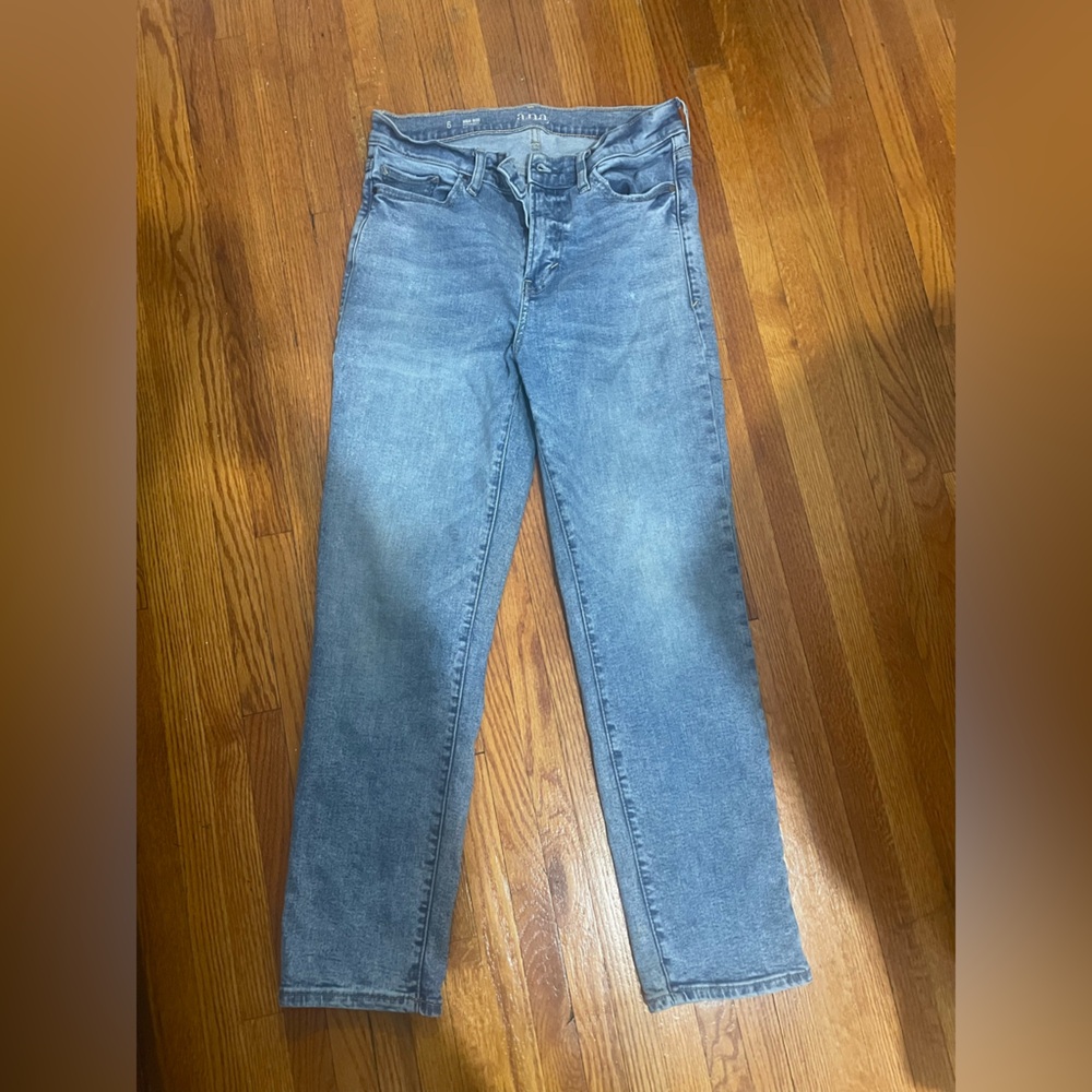 A.N.A. Denim Staright Leg Blue Jeans Light Wash